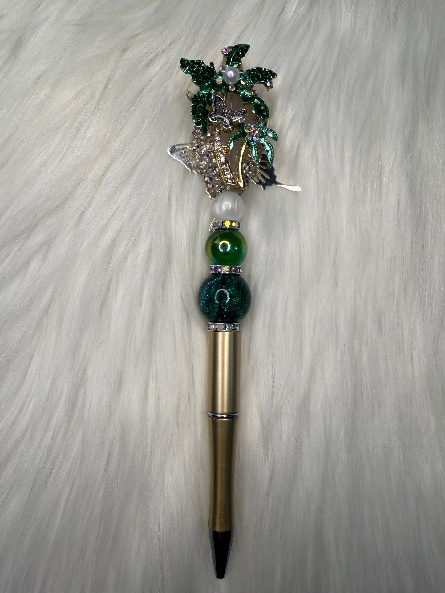 Beaded pen(palm tree)