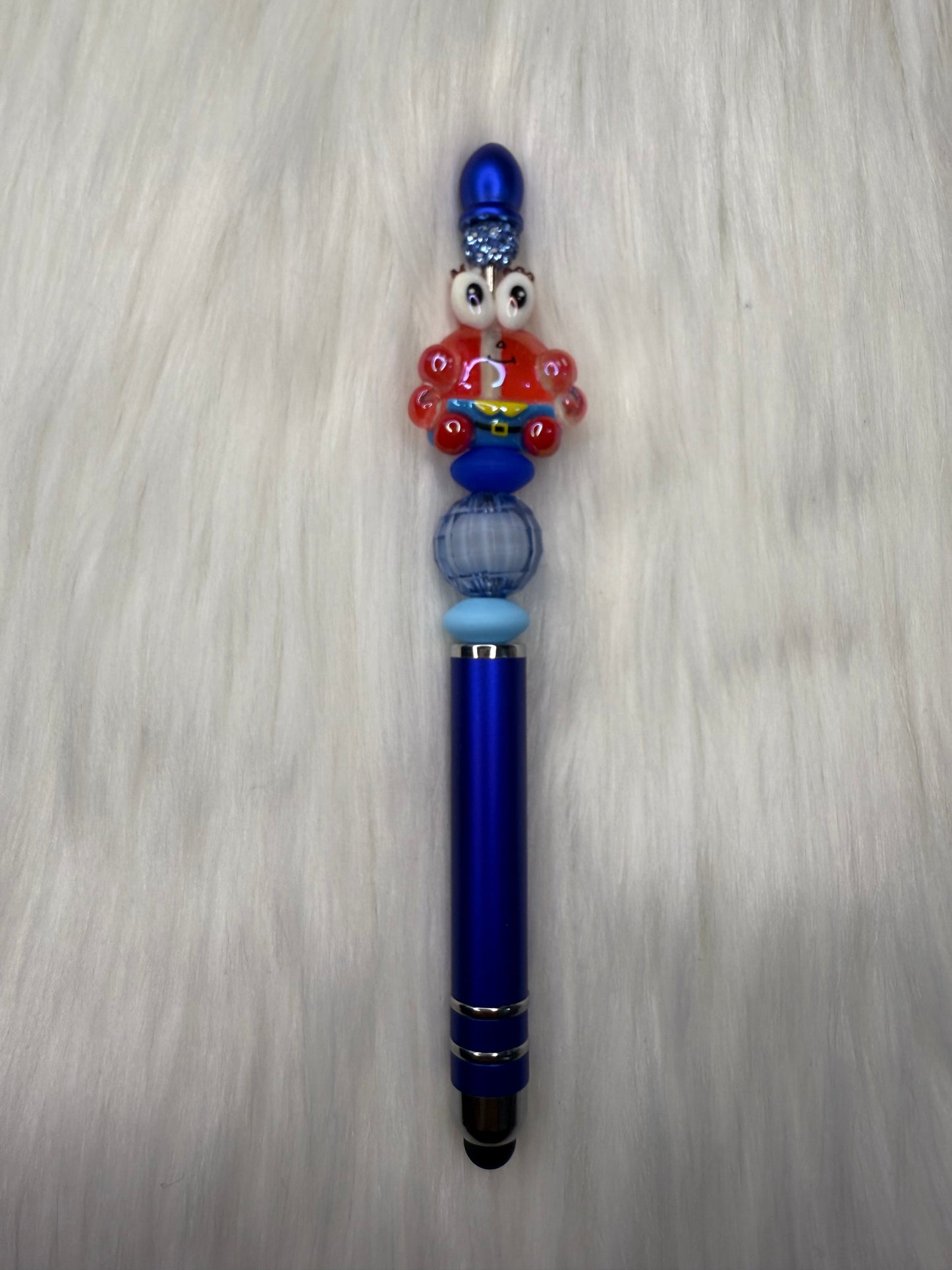 Beaded stylus/pen(crab)