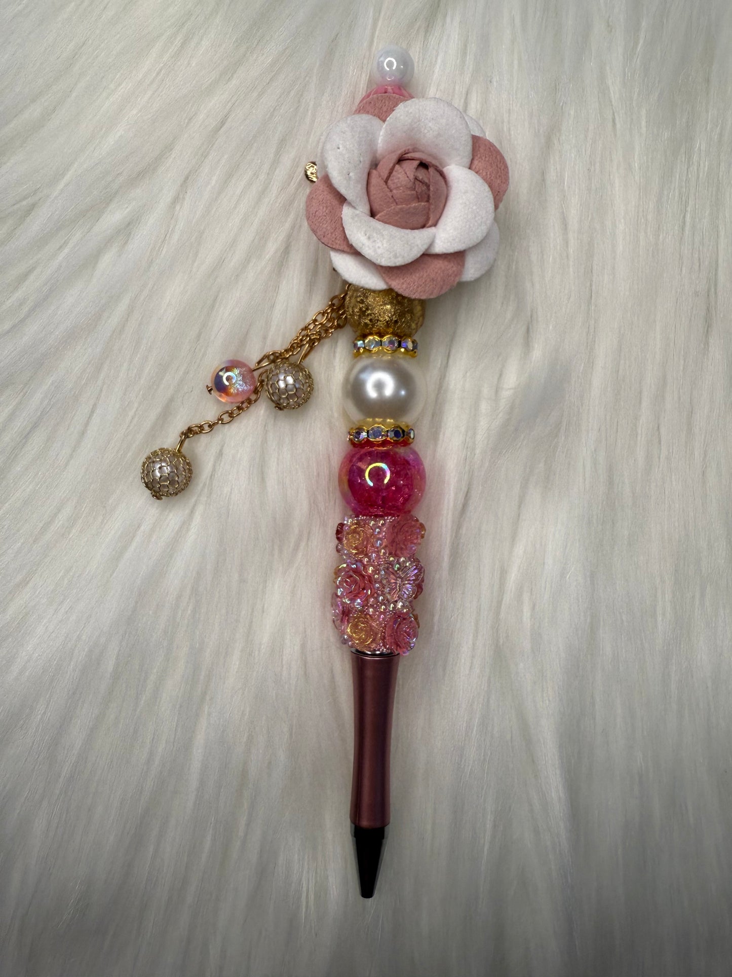 Beaded pen (butterfly)