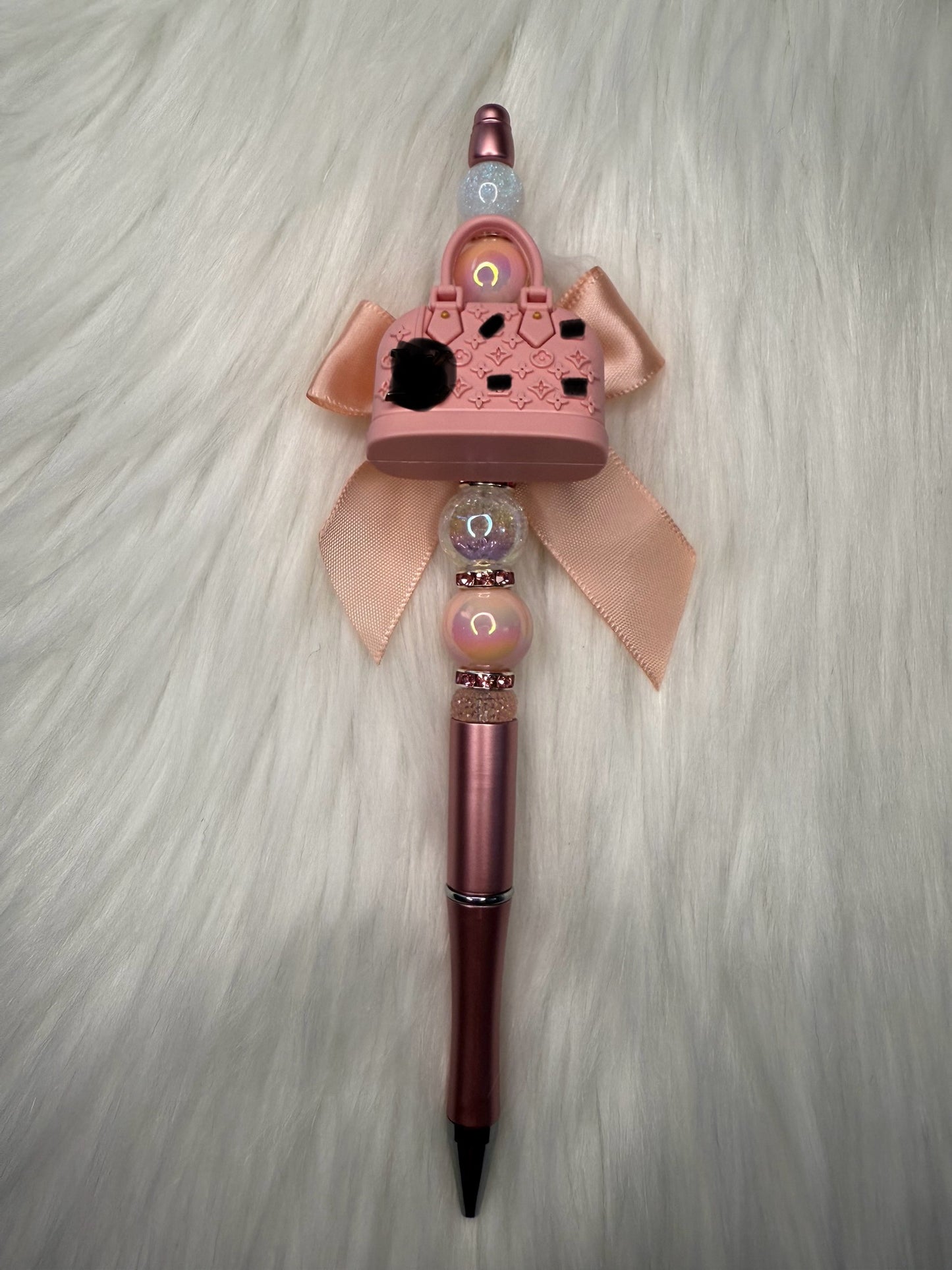 Fancy purse beaded pen