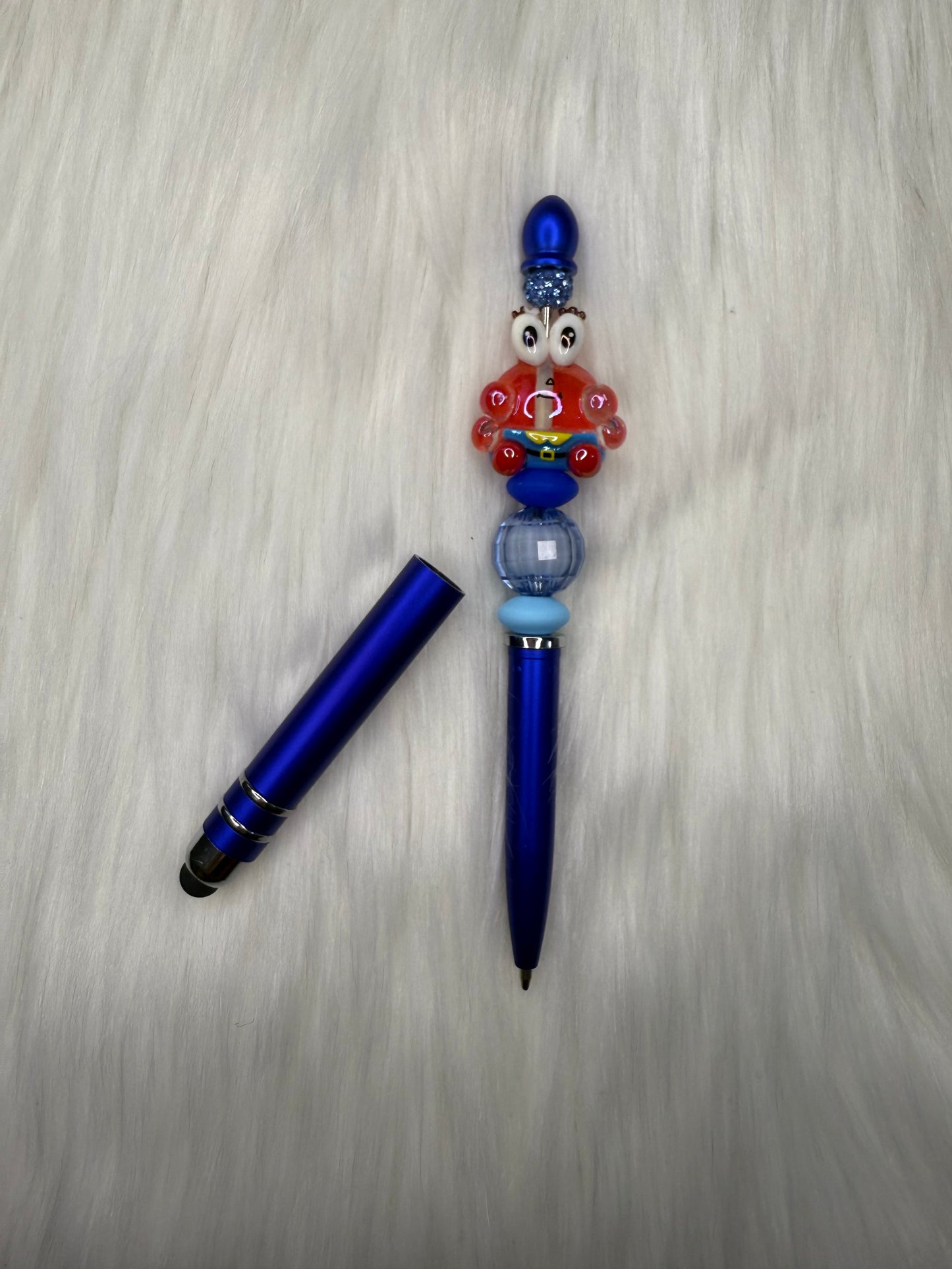 Beaded stylus/pen(crab)