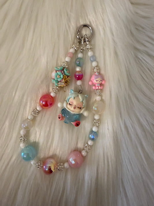 Cute character phone chain