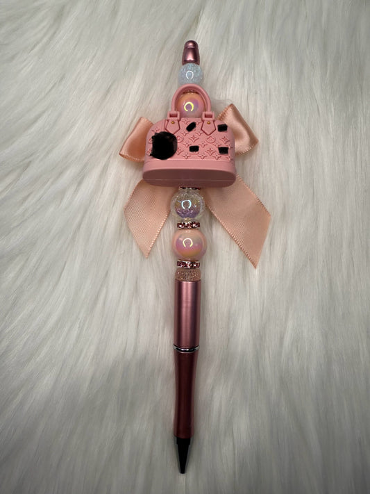 Fancy purse beaded pen